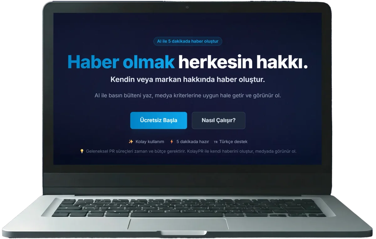 KolayPR ekibi dashboard üzerinde çalışıyor